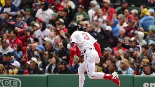 Red Sox beat Tigers on Marathon Monday as bullpen shines after Sonny Gray injury; Ceddanne Rafaela delivers clutch hit taken at BSJ Headquarters (Red Sox)